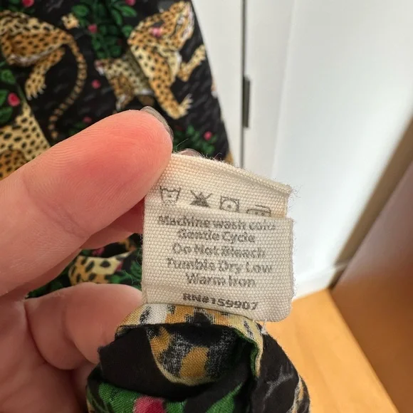 Printfresh Pajamas Cami Nightgown Black Tiger Bagheera Print 4X Spaghetti Strap - Picture 5 of 5